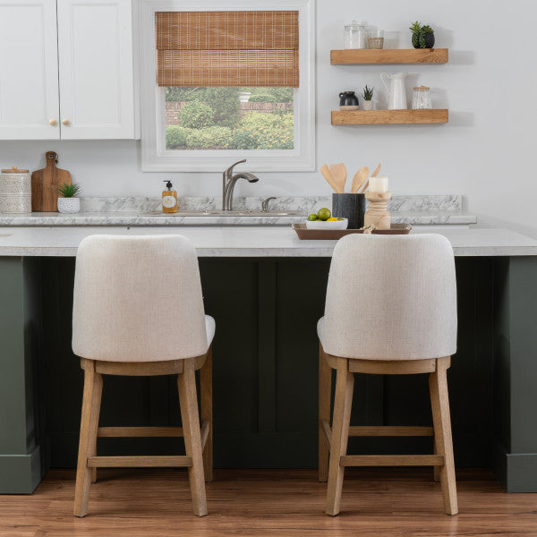 Torres Upholstered Counter Stools (Set of 2)