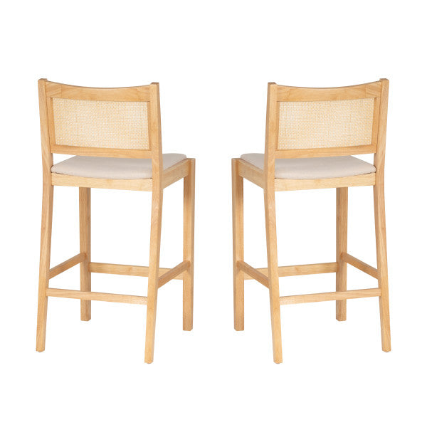 Beaux Cane Stools (Set of 2)