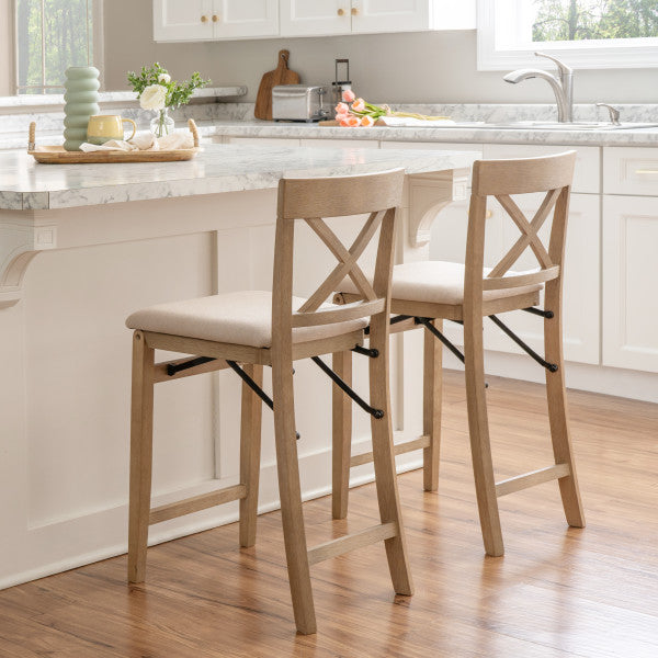 Triena X Back Folding Stool