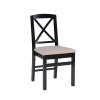 Norah Black Walnut Nook Black Table 2 Chair