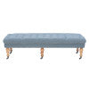 Isabelle Linen Bench 62In