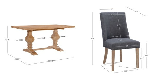 Banks 5 Piece Set Table 4 Chairs