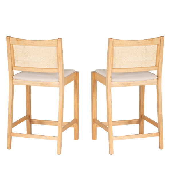 Beaux Cane Stools (Set of 2)