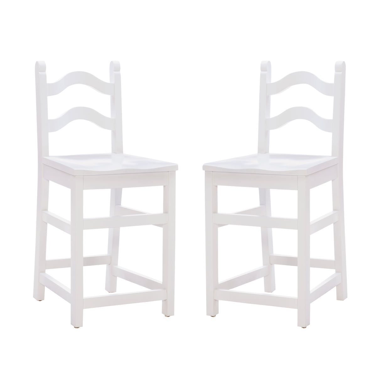 York White Counter Stools (Set of 2)