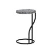 Capiz Round Metal Side Table