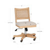 Beaux Cane Back Office Chair