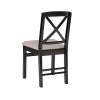Norah Black Walnut Nook Black Table 2 Chair