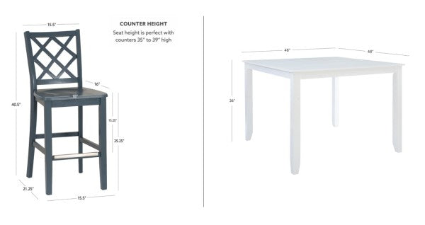 Maui 5PC Counter Set
