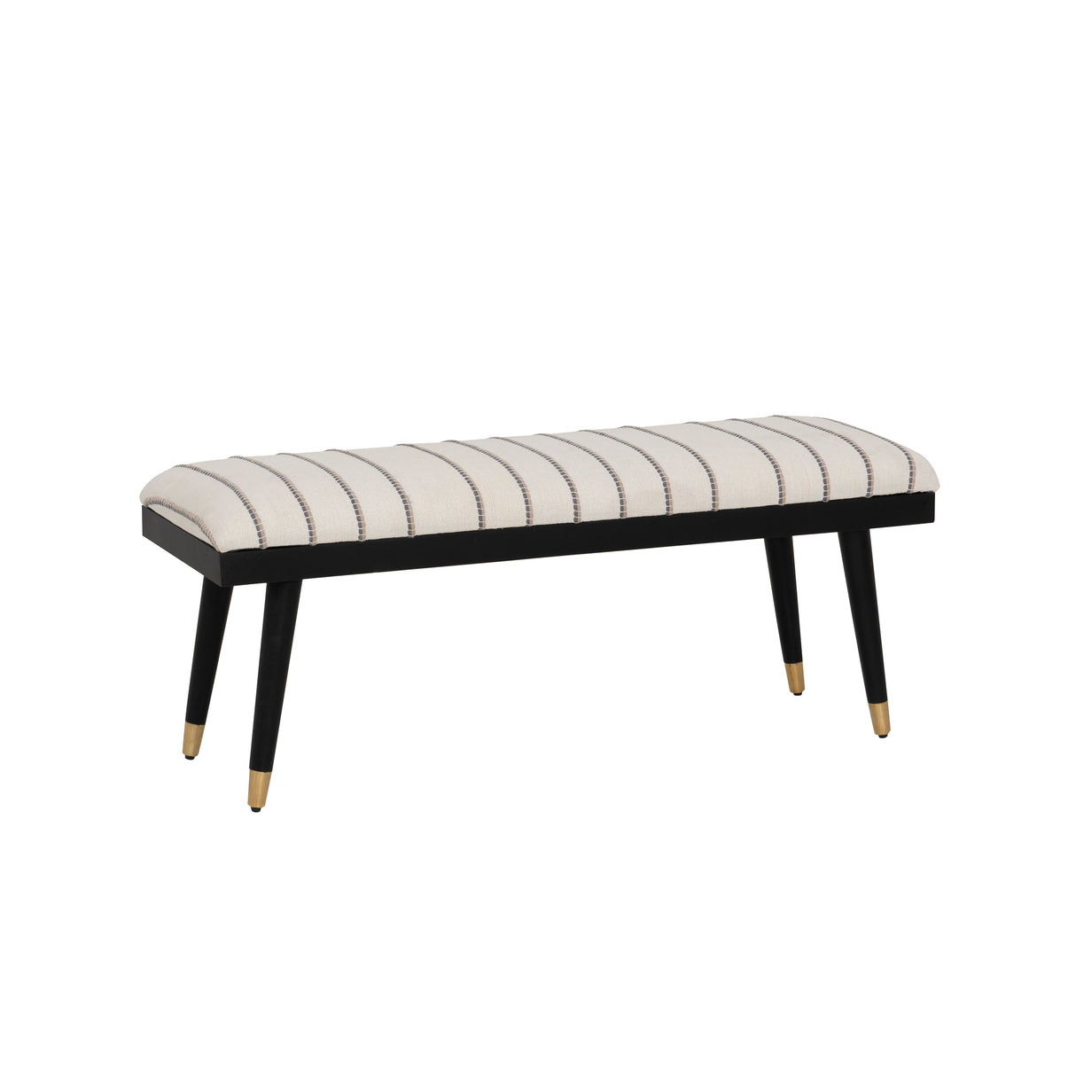 Cierra Black Upholstered Bench