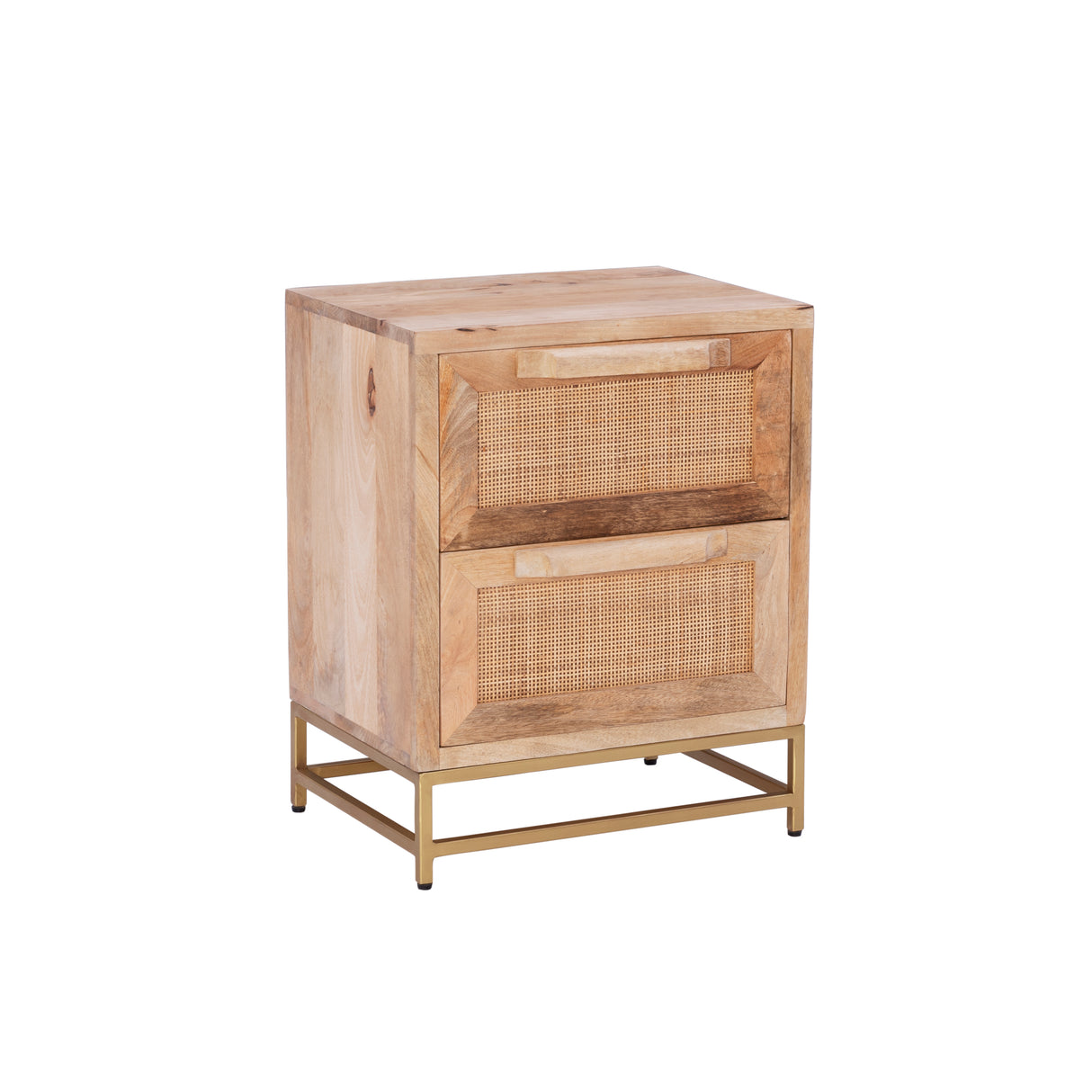 Raphael Cane Two Drawer Table