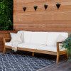 Cannon Teak 2 or 3 Seater Sofa With Cushions