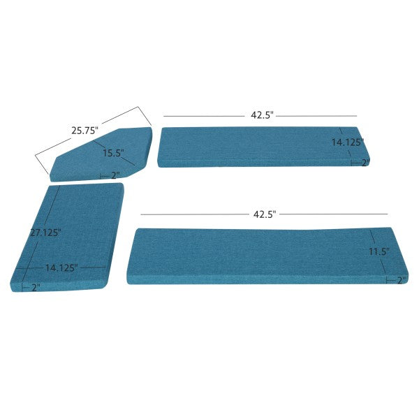 Chelsea Beige Microfiber Cushion Set