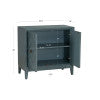 Dian Diamond Blue 2 Door Cabinet