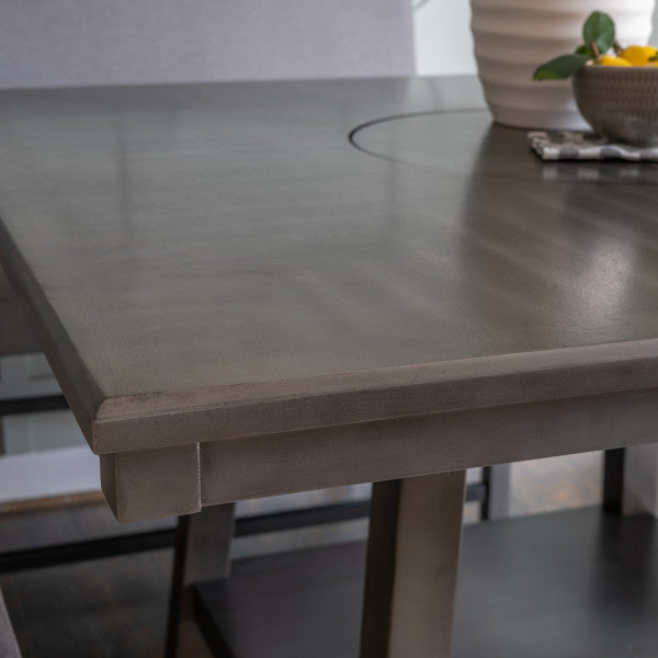 Seneca Gray Counter Group Bench Nook 6PC