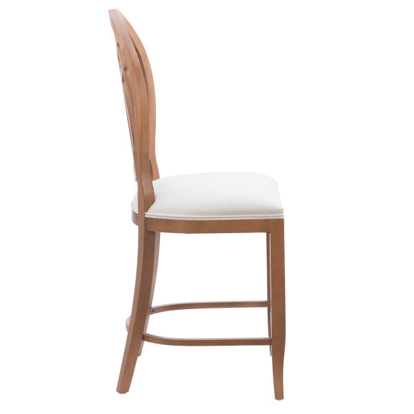 Oakley Brown Counter Stools Upholstered Seat (Set of 2)