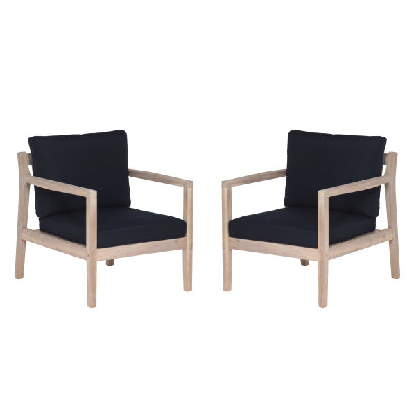 Svana Beige or Navy Side Chair (Set of 2)