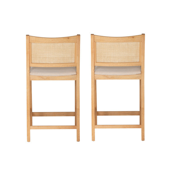Beaux Cane Stools (Set of 2)
