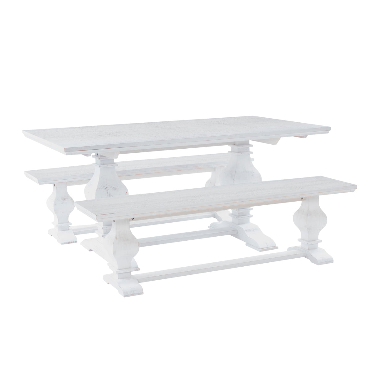 Banks 3 Piece Dining Table 2 Benches