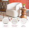 Skyler White Sherpa Swivel Chair