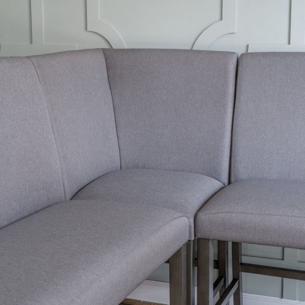 Seneca Gray Counter Group Bench Nook 6PC