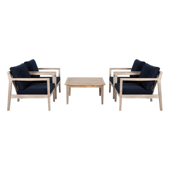 Svana Blue 5PC Side Chair Set
