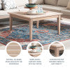 Svana Natural Square Coffee Table