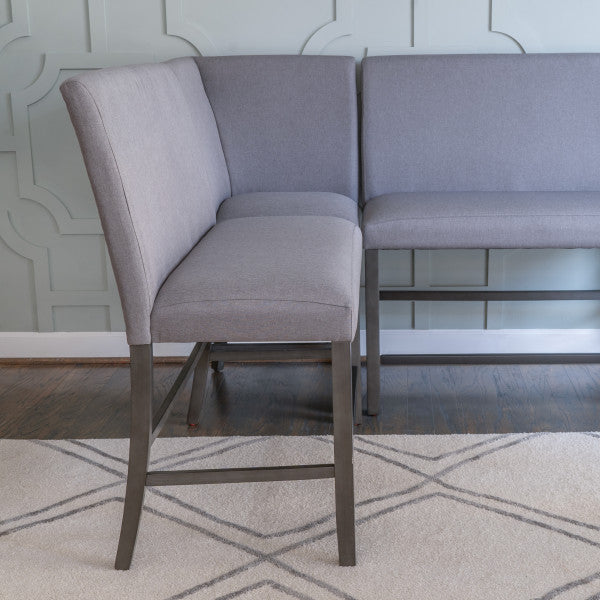 Seneca Gray Counter Group Bench Nook 6PC