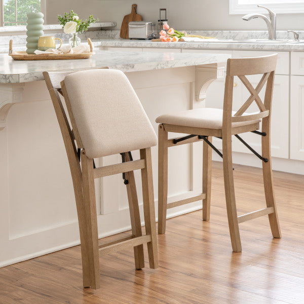 Triena X Back Folding Stool