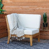 Soha Teak Armless Chair and Corner Chair