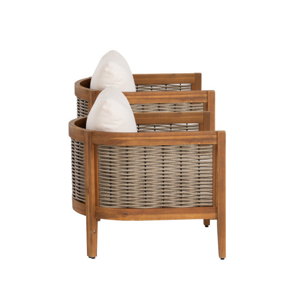 St. Lucia Brown Outdoor Club Chair