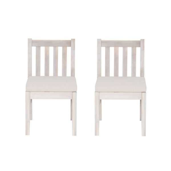 Svana Natural Outdoor Dining Chair (Set of 2)