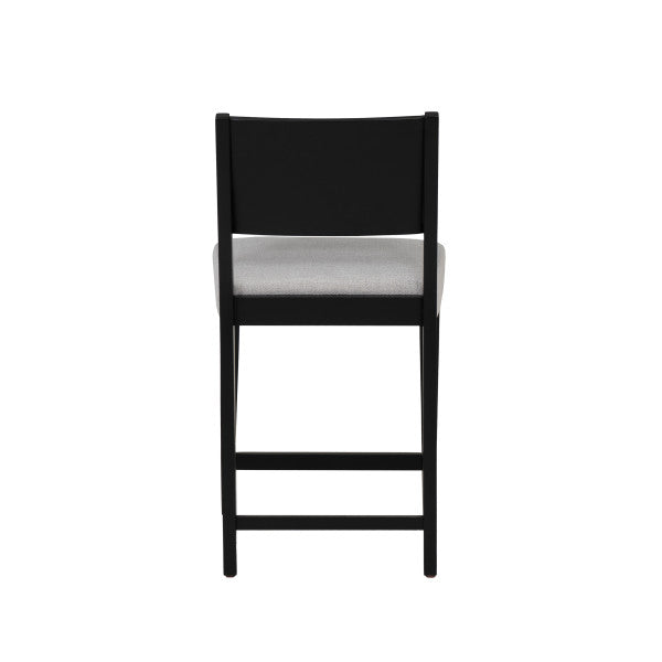 Cosgrove Black Upholstered Counter Stools (Set of 2)