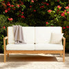 Cannon Teak 2 or 3 Seater Sofa With Cushions