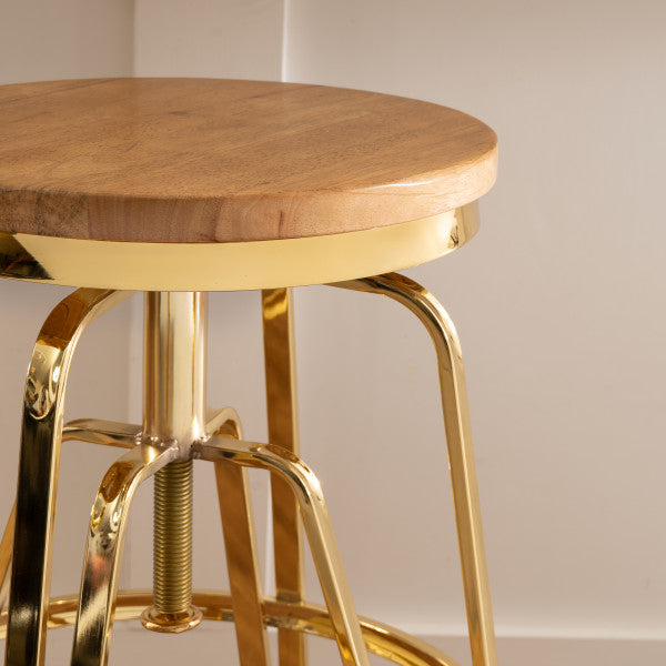Toby Adjustable Backless Stool