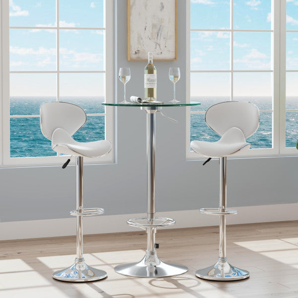 Beldon Black 3PC Faux Leather Faux Leatherb Set