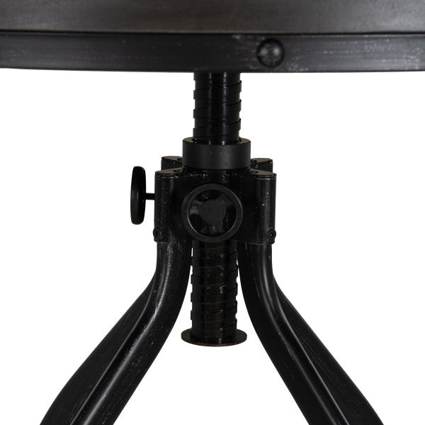 Haywood Gray Round Adjustable Bar Table