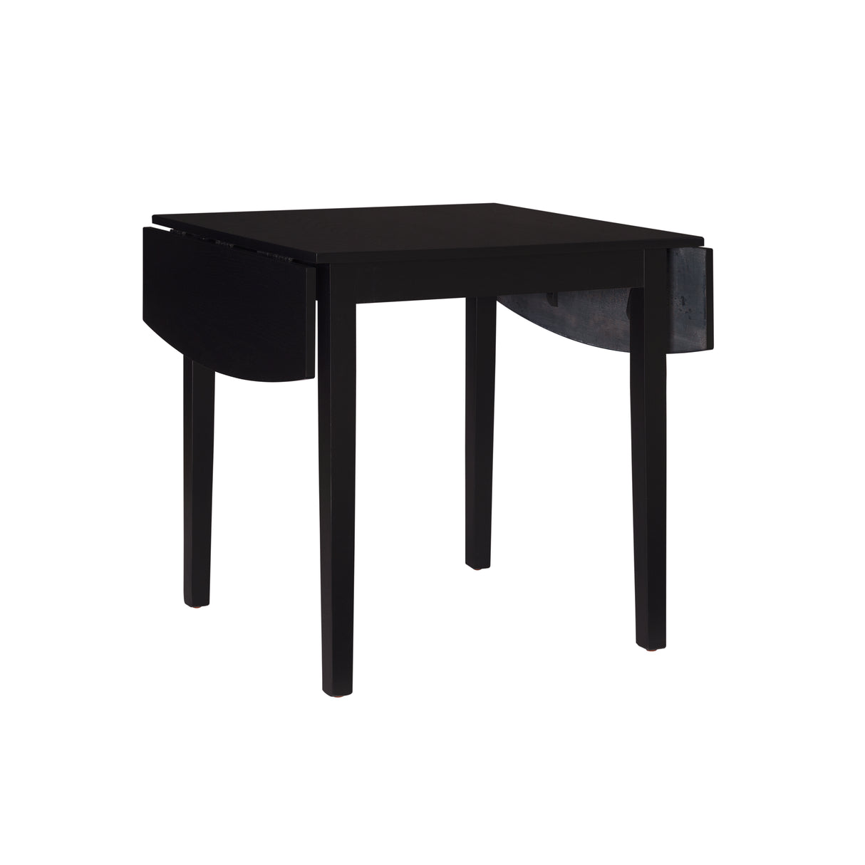 Torino Black Square Drop Leaf Table
