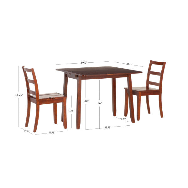 Ashley 3PC Drop Leaf Dining Table Set