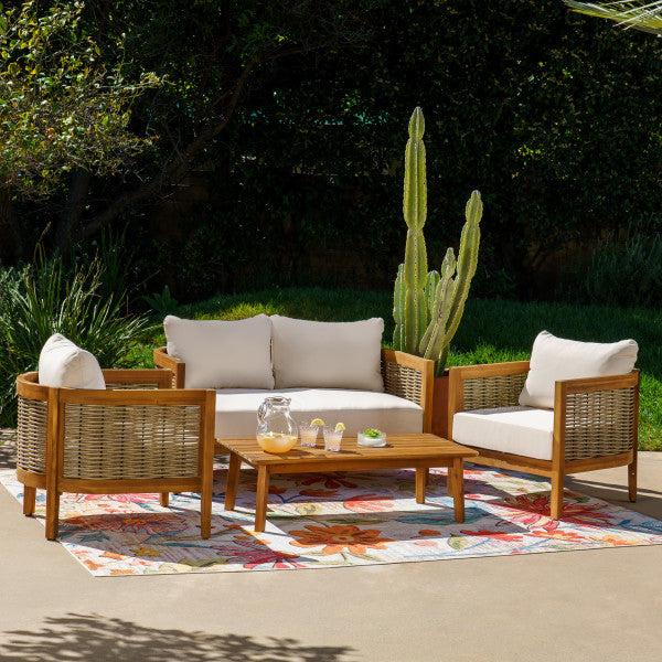 St. Lucia Brown 4PC Outdoor Set