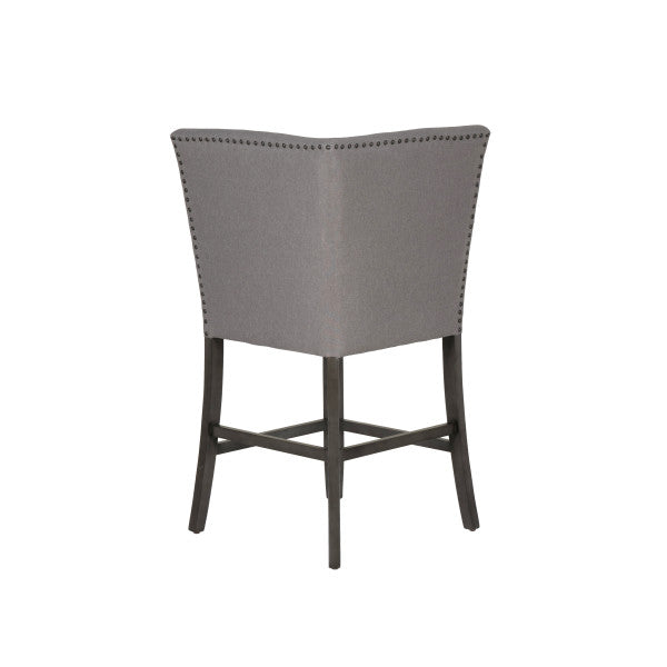 Seneca Gray Upholstered Corner Counter Seat
