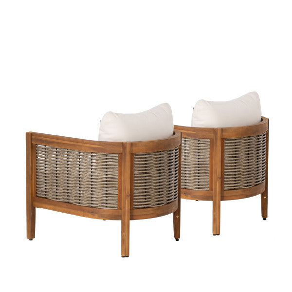 St. Lucia Brown Outdoor Club Chair