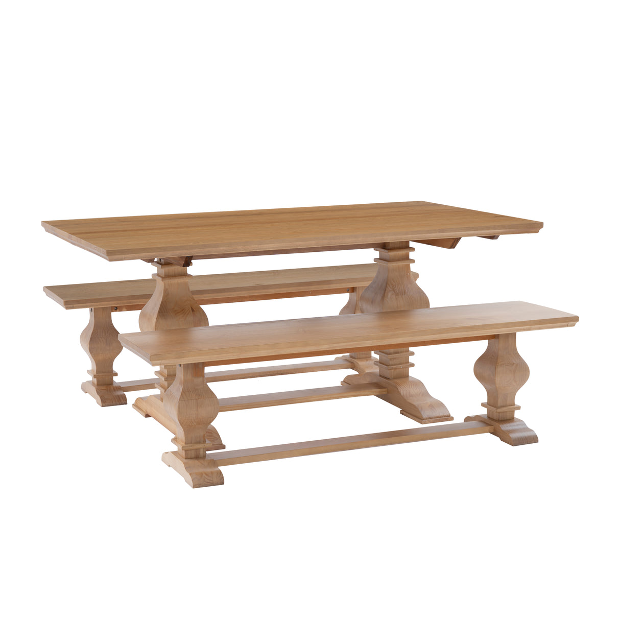 Banks 3 Piece Dining Table 2 Benches