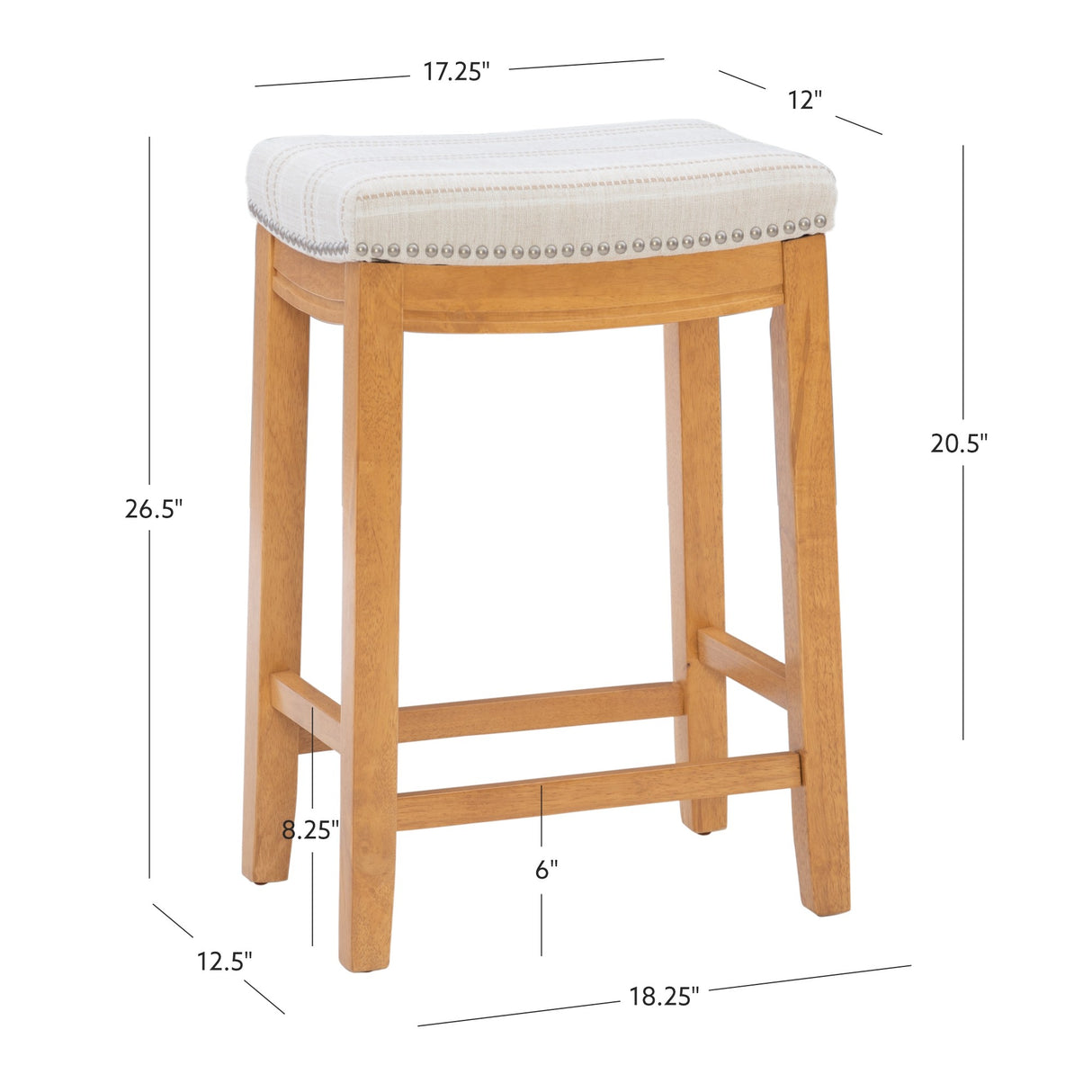 Claridge Linen Stool