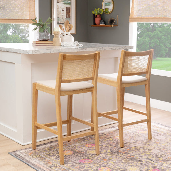 Beaux Cane Stools (Set of 2)