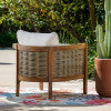 St. Lucia Brown Outdoor Club Chair