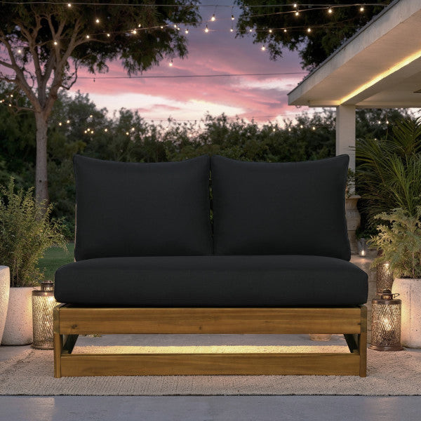 Bluffton Black White or Grey Outdoor Bench