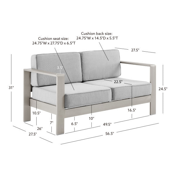 Key Largo 2 Seater Outdoor Sofa