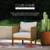 St. Lucia Brown Outdoor Club Chair