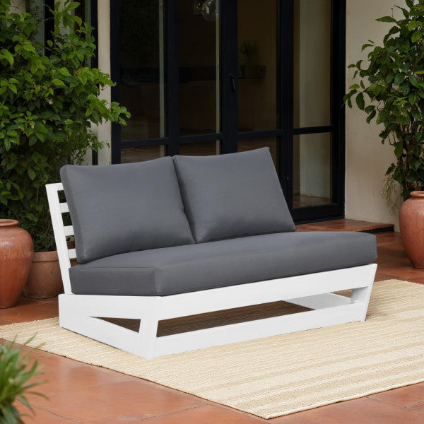Bluffton Black White or Grey Outdoor Bench