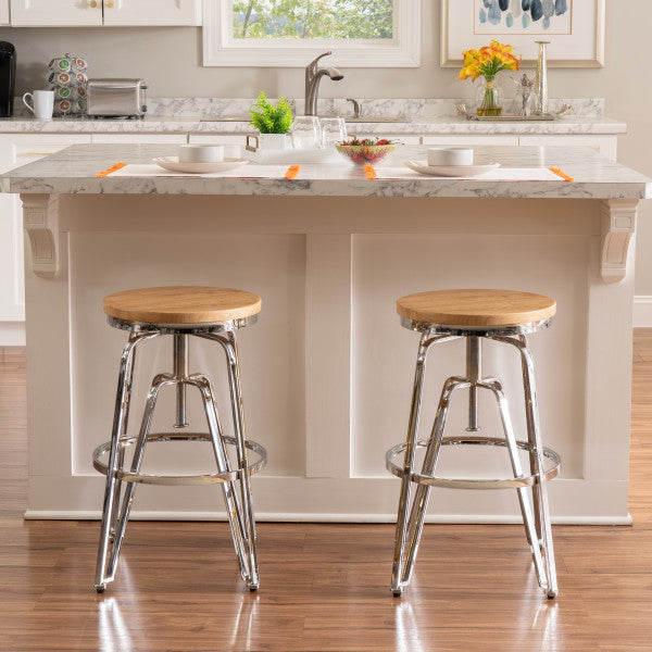 Toby Adjustable Backless Stool
